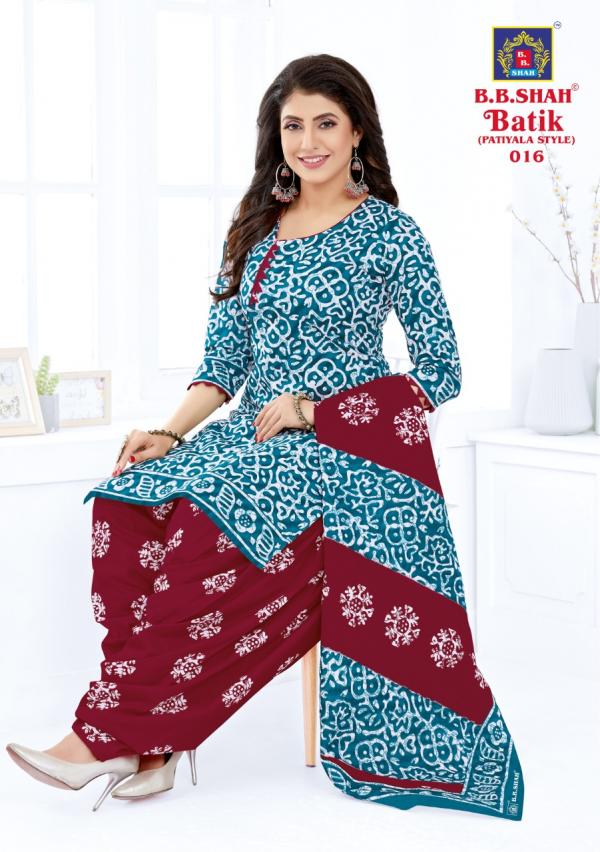 B.B Shah Batik Vol-1Cotton Designer Exclusive Ready made suit